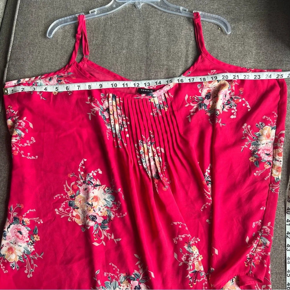Torrid Sophie Raspberry Pintuck Georgette Swing Cami Tank Top Floral 3X Dress - Picture 8 of 11